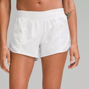 Lulu lemon Hotty-Hot white short 4”